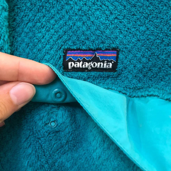 Patagonia Synchilla Fuzzy Snap Button Pullover XS - Picture 6 of 10